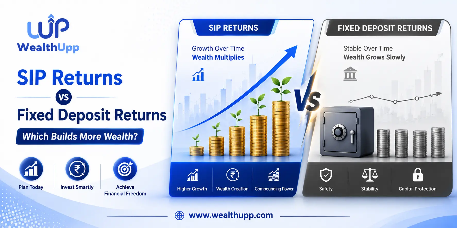 SIP Returns vs Fixed Deposit Returns: Which Builds More Wealth?